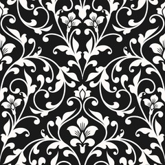 Naklejka vintage seamless pattern.
