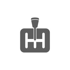 Poster - gearbox in the car icon. Elements of car repair icon. Premium quality graphic design. Signs, outline symbols collection icon for websites, web design, mobile app, info graphic