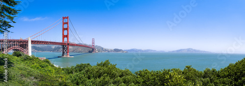 Fotografía San Francisco Golden Gate Bridge Panorama als Hintergrund