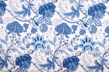vintage style of blanket flowers fabric pattern