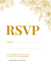 Wall Mural - wedding invitation design