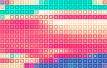 Poster - Simple abstract color mosaic. Pixelated vector graphic pattern