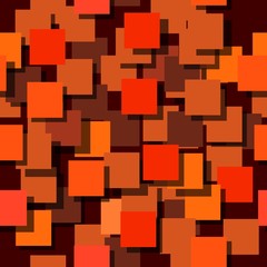 Fototapete - Seamless background made up of squares. The planes are painted monophatically. With different intensities. Vector illustration.