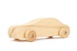 © Jenifoto - Wooden toy car isolated on a white background