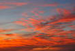 Sunrise of Orange Fire in a Blue Sky overlay