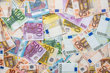 Background Of All Euro Bills For Dwsing