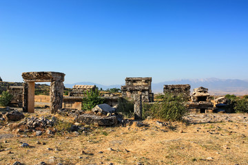 Wall Mural - Nekropolis of Hierapolis ancient city view