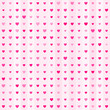 © Slanapotam - Cute little hearts in seamless pattern. Small heart shapes in different sizes and colors for Valentines Day background. Vector illustration. Bright pink hearts. Vector seamless pattern. Hearts mosaic.