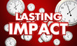 Lasting Impact Over Time Clocks Passing 3d Illustration