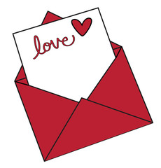 Sticker - Happy Valentines Day Letter