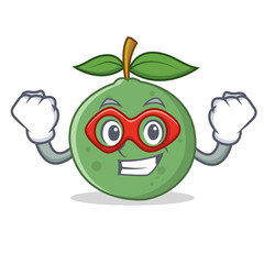 Sticker - Super hero guava character cartoon style