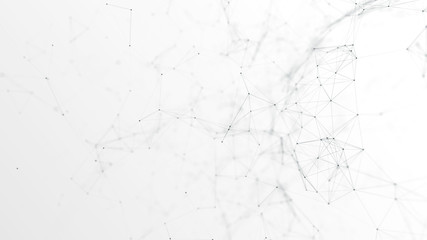 Wall Mural - 3d network technology in future