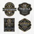 Classic vintage frame for whisky labels and antique product