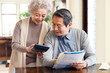 © View Stock - Elderly couples are managing finances