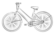 Sketch Of The Old Bicycle. 