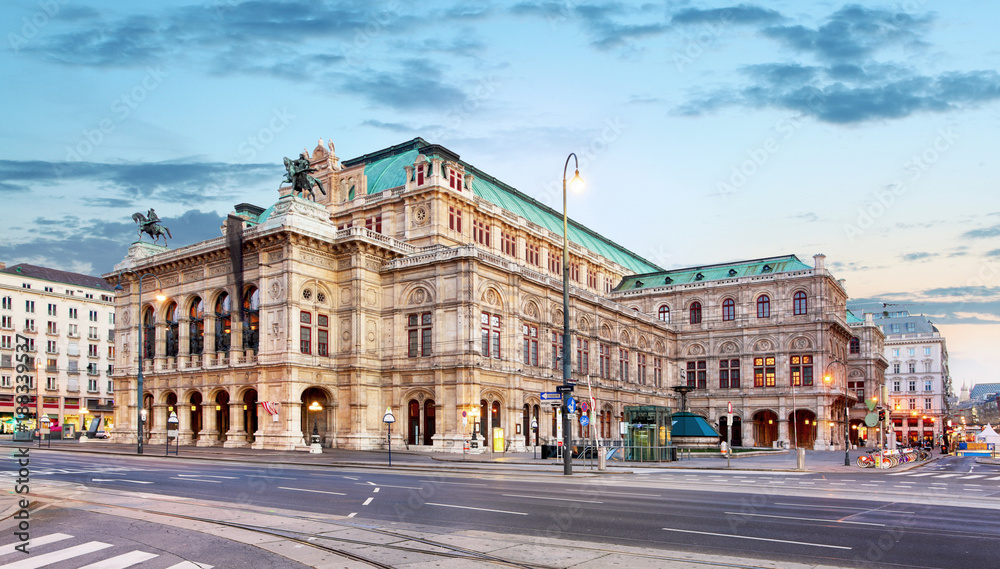 Obraz na płótnie Vienna Opera house, Austria w salonie