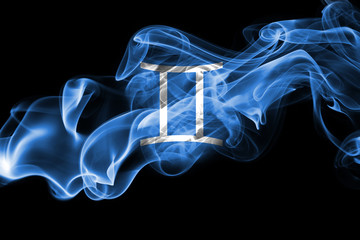 Wall Mural - smoky gemini zodiac astrology sign for horoscope