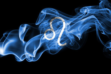 Wall Mural - smoky leo zodiac astrology sign for horoscope
