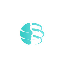 Aufkleber - Plastic surgery company logo template. Facelift design, new technology rejuvenation vector icon.