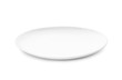 canvas print picture - white dish or ceramic plate isolated on white background