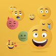 © Mego-studio - Vector illustration. Design of funny emoticons