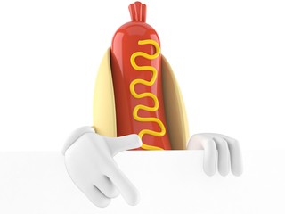 Canvas Print - Hot dog character