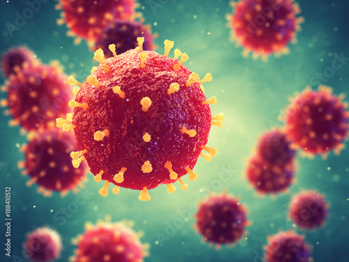 Fotomural Pathogenic viruses causing infection in host organism , Viral disease outbreak