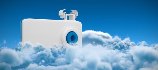 Poster - Composite image of camera icon