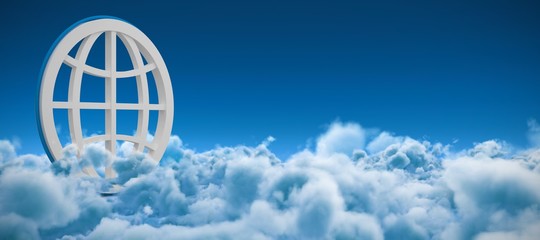 Poster - Composite image of globe symbol