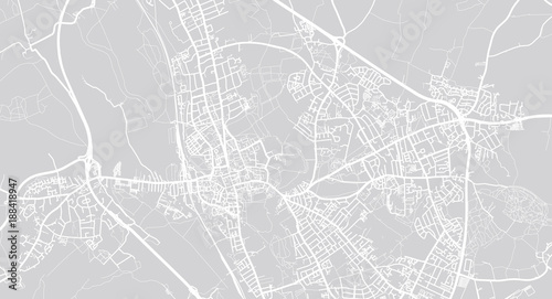 Cuadros en Lienzo Urban vector city map of Oxford, England