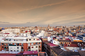 Valencia city. Aerial view.