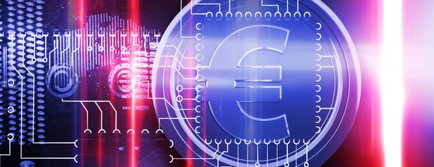Poster - Composite image of bitcoins