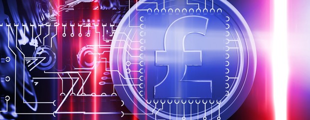 Poster - Composite image of bitcoins