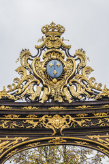 Neptune fountain (1751) on Place Stanislas (originally called the Place Royale). Two symmetrical fountains representing Neptune and Amphitrite. Nancy, Meurthe-et-Moselle department, Lorraine, France.