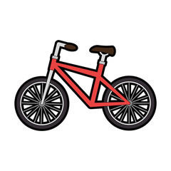 Poster - bicycle vehicle isolated icon vector illustration design