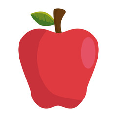 Poster - fresh apple fruit icon vector illustration design