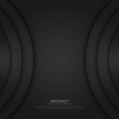 Poster - abstract circle angle arrow overlap vector background on space for text and message artwork design