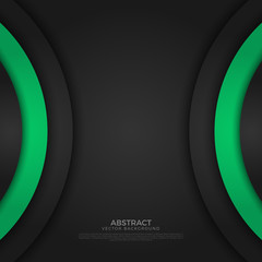 Poster - abstract circle angle arrow overlap vector background on space for text and message artwork design