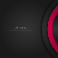 Poster - abstract circle angle arrow overlap vector background on space for text and message artwork design