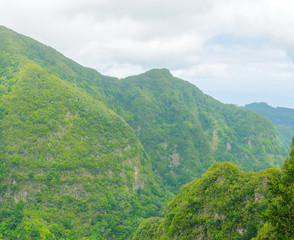 Wall Mural - Mountain landscape. View of mountains on the route Queimadas Forestry Park - Caldeirao Verde