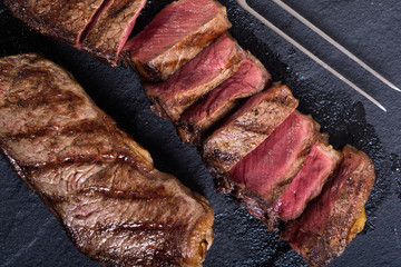 Canvas Print - Grilled New York steak