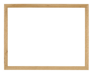 Empty picture frame, light oak wood