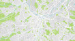 Urban vector city map of Sheffield, England