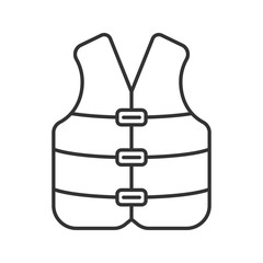 Sticker - Life jacket linear icon