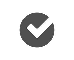 Aufkleber - check simple icon. approved tick sign. confirm, done or accept symbol. quality design elements. clas