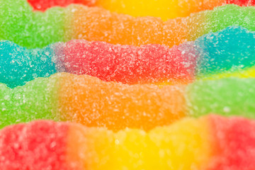 multi-colored gelatinous sweets