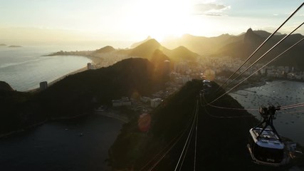 Fototapete - Rio de Janeiro from Sugarloaf mountain, Brazil