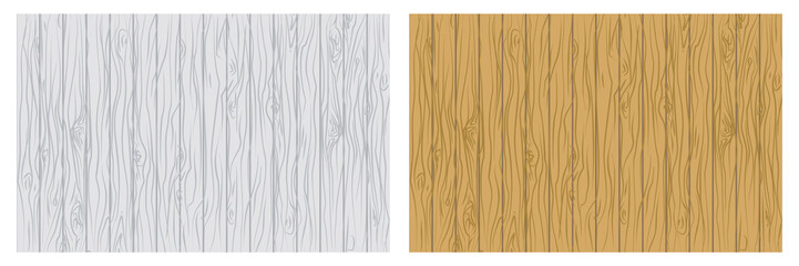 Two wood vector material texture in brown and grey vintage color