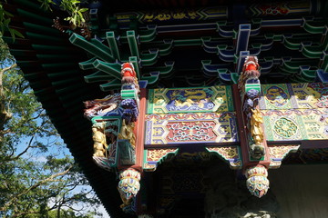 Tian Tan Kloster Tempel in Lantau in Hong Kong in China 