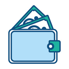 Poster - wallet vector illustration